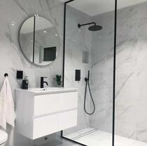 Bubble Bath full copper black concealed with constant temperature into the wall shower shower suit