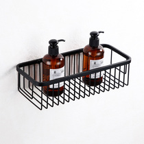 Black bathroom rectangular shelve Creativity Net Basket Toilet Bathroom bathroom Cosmetics 304 stainless steel