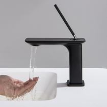 Bubble bathroom black full copper basin faucet hot and cold wash basin gun gray faucet brushed gold countertop basin