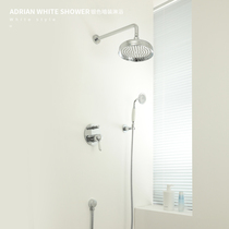 Bubble bathroom European-style retro wall-mounted shower all-copper embedded bathroom hot and cold concealed shower shower