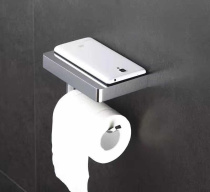 Full copper thickened roll paper frame full copper mobile phone rack toilet platform toilet paper rack toilet shelf paper towel rack