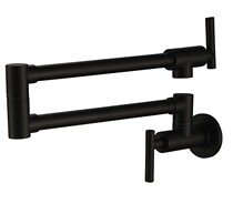 All copper concealed folding black kitchen faucet into the wall universal rotating vegetable basin sink faucet