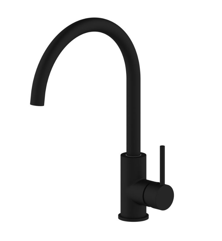 Full copper black kitchen tap black matt kitchen vegetable basin tap kitchen hot and cold tap