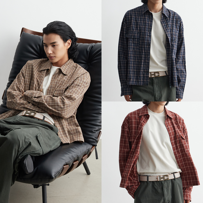Hc/Hermitcreate Relaxed Old-Money Shirt Jacket with Jacquard Craftsmanship, a High-End Accessory Hc/Hermitcreate Relaxed Old-Money Shirt Jacket with Jacquard Craftsmanship, a High-End Accessory