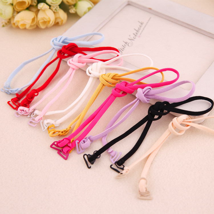 Neck Strap Fluorescent Color Candy Color Underwear Bra Invisible Strap Non-Slip