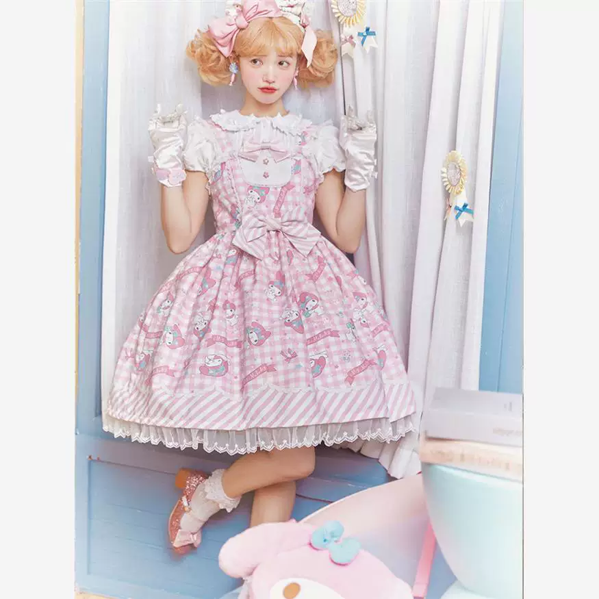Сэнрио, милый slip-платье, стиль Лолита, Cinnamoroll, Lolita Jsk