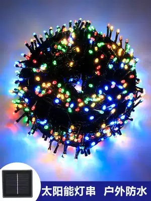 Solar outdoor courtyard decoration light string color light flashing light string starry light outdoor waterproof led star light