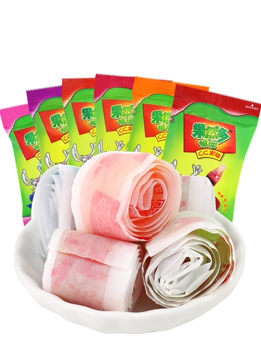 果然多 CC Fruit Roll Rainbow Cuce Fund Funding Net Red Post -80 -е ностальгические конфеты детский сад делится детьми закуски