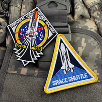 Outdoor space shuttle velcro armband 3D embroidery velcro chapter backpack magic sticker outdoor CS game logo sticker