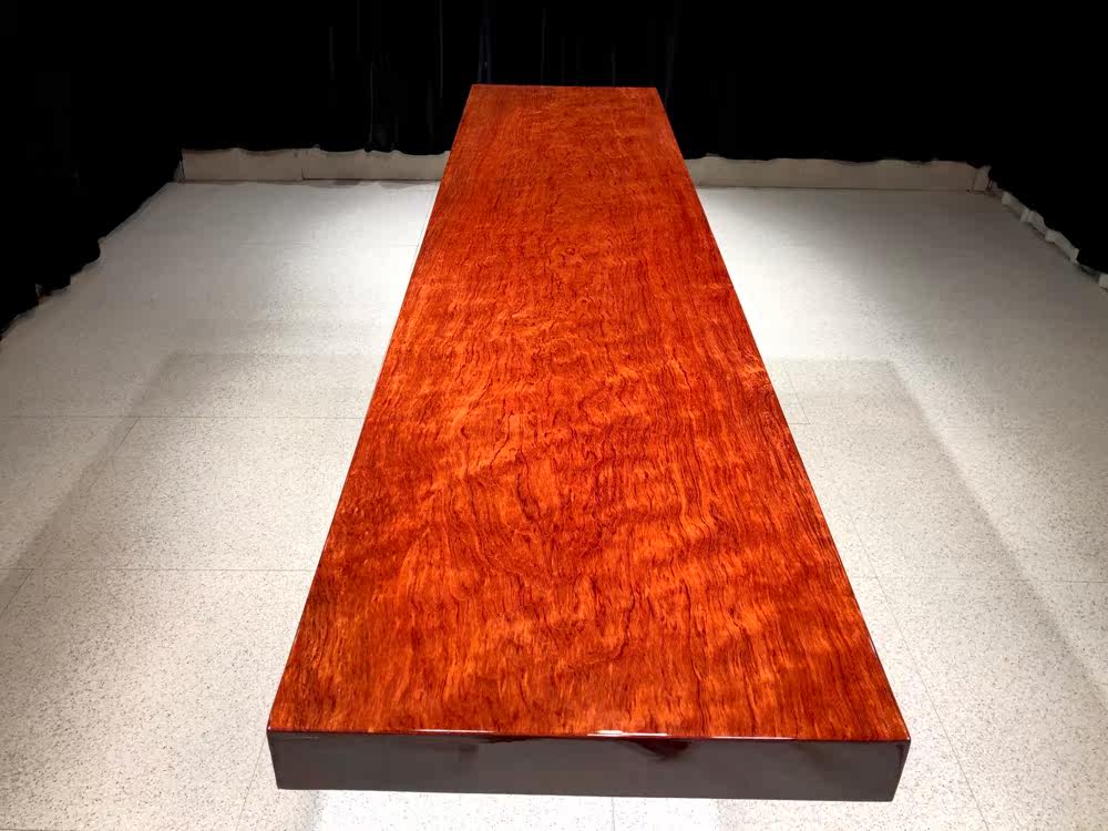 Bahua large board tea table office desk chair dining table solid wood tea table water ripple grimace pattern TV cabinet 202-48-7