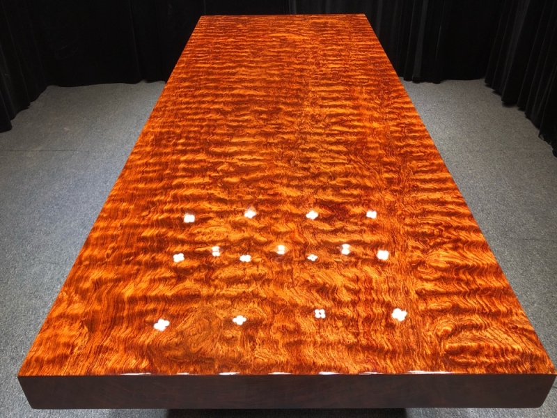 Single board boutique barflower solid wood large plate desk conference table minimalist around modern full square 262 * 100 * 10 3