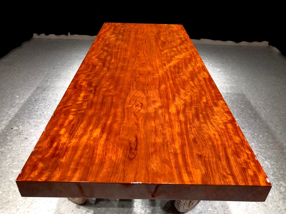 Barhua large tea table desk and chair table solid wood tea table waterripple face ripple face ripple 200-80-8