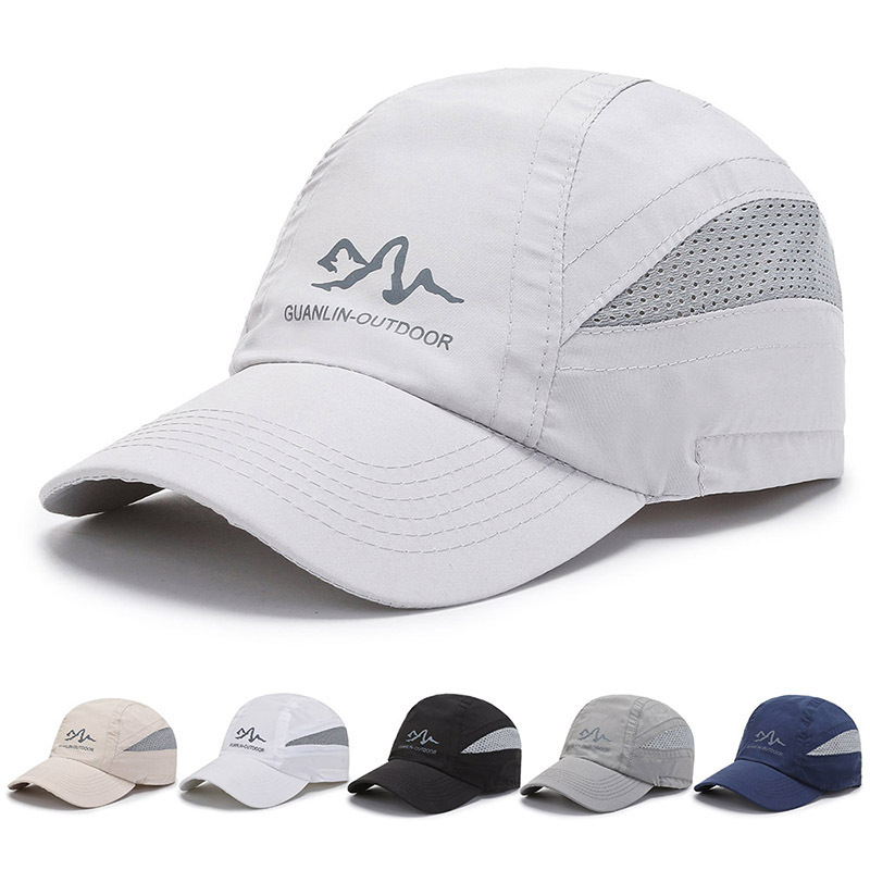 2022 new hat men's summer duck tongue cap thin sun protection sunhat sunhat speed dry and breathable damp women's baseball cap