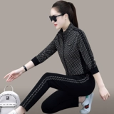 Осенний спортивный костюм, лонгслив для отдыха, комплект, большой размер, для бега