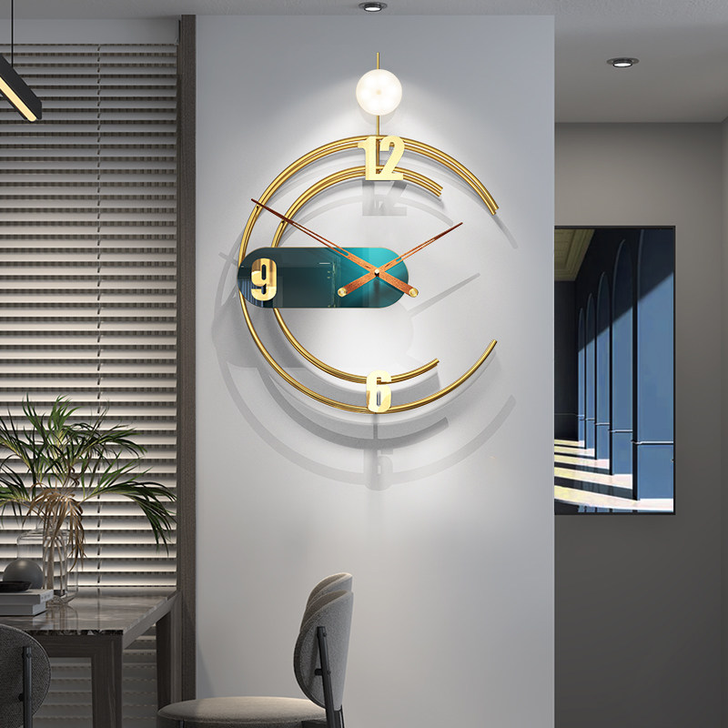 Spanish hanging clocks watch and watch living room minimalist modern personality creative fashion light extravagant decor minimalist art free of punch
