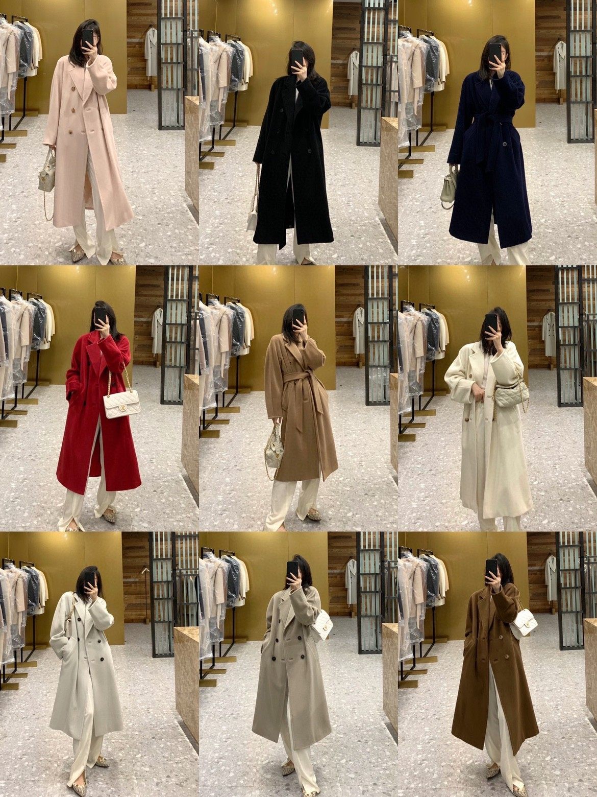 Mawangya 101801 Double - sided cashmere coat woman with long commuter wool coat