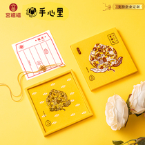 Hand Heart Fu Xi Fu Xi Xian Peach Metal Bookmark Creative Classical China Wind Custom Art Gifts Gift Giving Elders Gifts