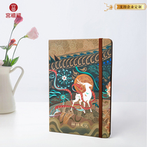 Palace Jubilee Fu Xianglu Notebook Dunhuang Nine Color Deer Handbooks Notepad Notepad with illustrator inserts in the Palace Museum Ventron