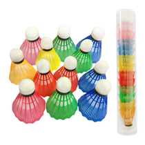 Childrens badminton nylon ball 10 mixed color color random plastic badminton