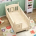 Giường gỗ rắn tùy chỉnh cho trẻ em với giường bảo vệ giường cũi trẻ sơ sinh Giường công chúa giường nâng cao mở rộng khâu giường - Giường