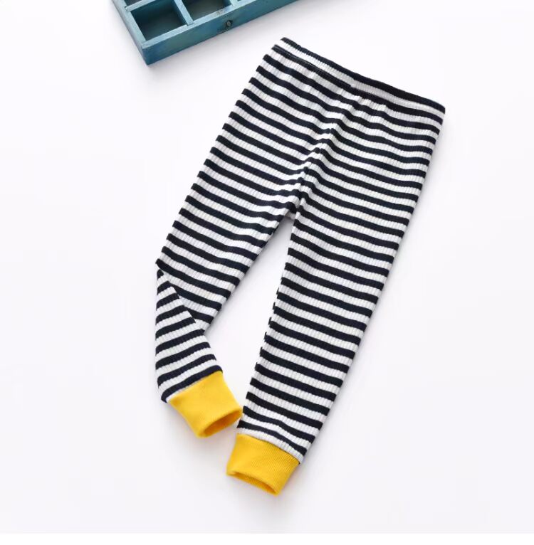 Quần legging mùa thu Phiên bản Hàn Quốc của quần sọc màu chân quần bé nhỏ thoải mái cho bé quần hoang dã quần vớ bé gái