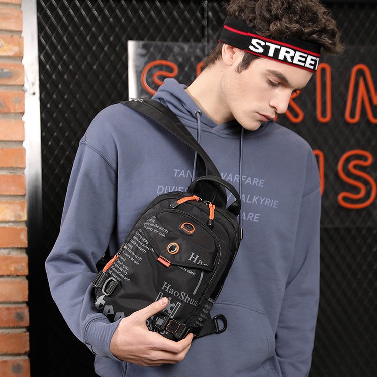 Mini ba lô vai túi nam thể thao giản dị túi sinh viên nữ túi phiên bản Hàn Quốc của túi du lịch túi ngực túi đeo vai - Túi của con người balo da