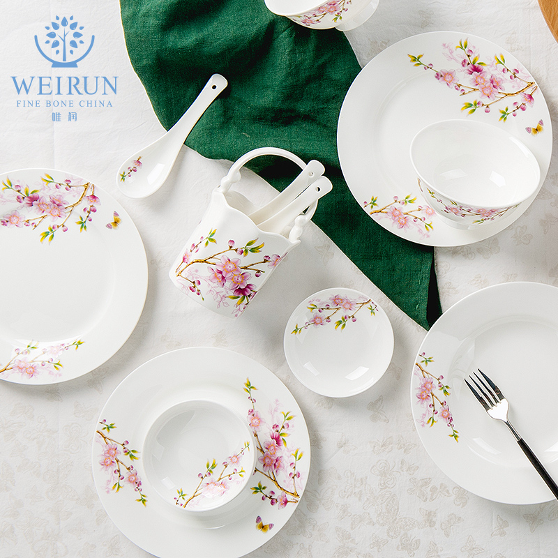 Only embellish ipads bowls disc Chinese dishes tangshan ceramics tableware household glair micro defects special offer a clearance