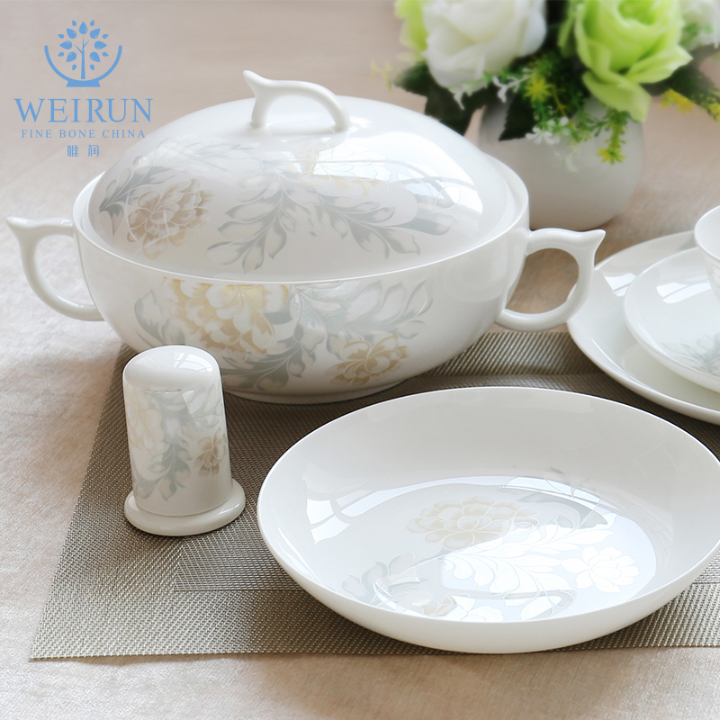 Only embellish dishes item ipads porcelain tableware home dishes with Chinese style eat bowl chopsticks dishes elegant aristocratic sheet is tasted