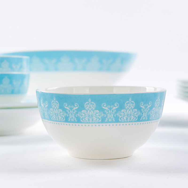 Only embellish ipads porcelain tableware glair dishes household ceramics students eat bowl chopsticks dishes elegant Chinese style sheet is tasted