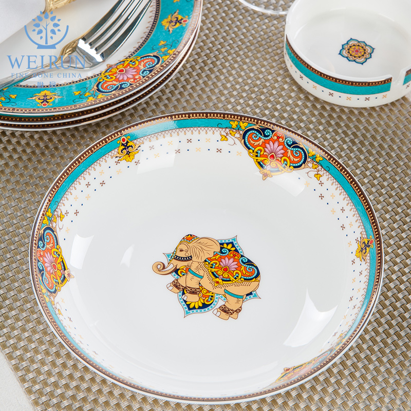 Embellish the dishes suit only 60 heads of tangshan ceramics ipads bowls set chopsticks household of Chinese style porcelain tableware suit housewarming