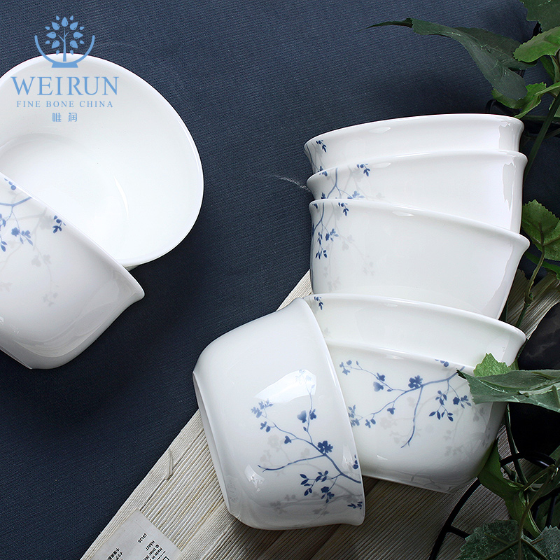 Only embellish ipads porcelain tableware 56 head dish bowl dishes suit sets of tangshan ceramics European - style home for dinner
