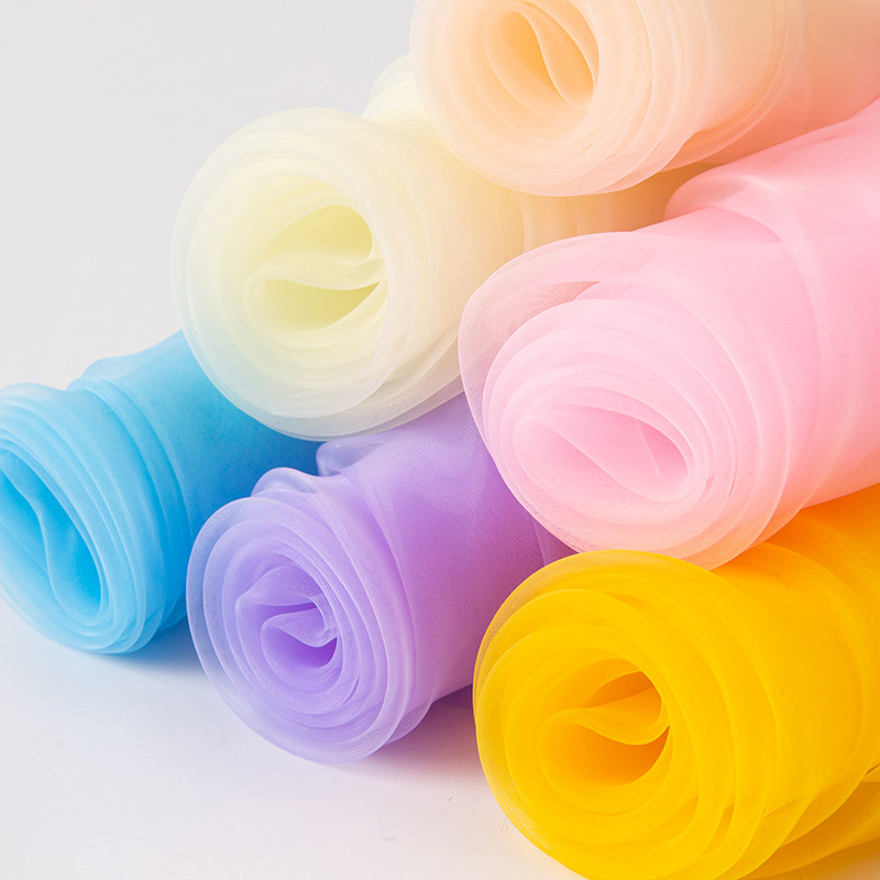 Eugen gauze material fabric Skirt gauze black wedding mesh wholesale organza tulle lace fabric