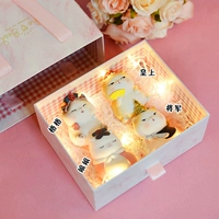 Судебная версия кошки (целый набор)+лампа для капли воды+трава Rafi+Pink Derfer Box