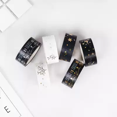 Maige hand account creative color washi tape Hand-torn diary bronzing decoration hand account material hand account photo bookmaker