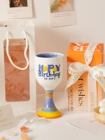 Синий + упаковочная бумага + подарочный пакет