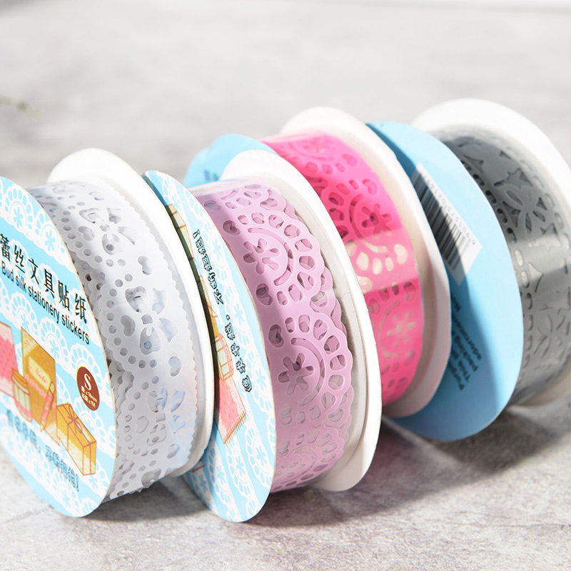 DIY album material accessories Lace tape Souvenir book Handmade album Hand book tool Korean hollow glue