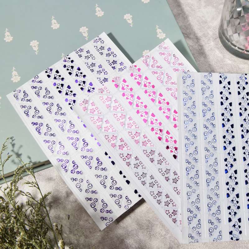 Meg DIY album tool corner stickers Photo corner stickers Big couple baby photo book 78 dazzling transparent corner stickers