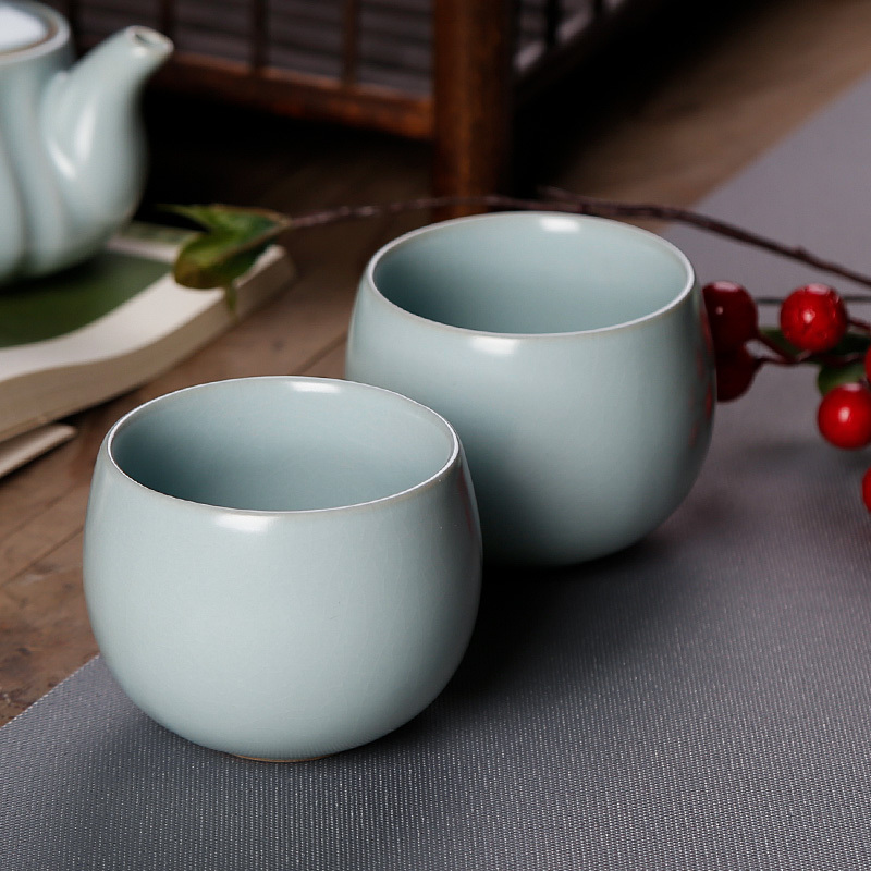 Ru up market metrix who tea cup single CPU kung fu tea cups individual cup large ceramics slicing can be a single tea cup