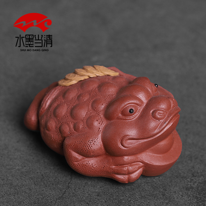 Purple sand tea pet individuality creative tea set decoration accessories tea tray was small ornament, lovely rabbit Chinese zodiac ornament
