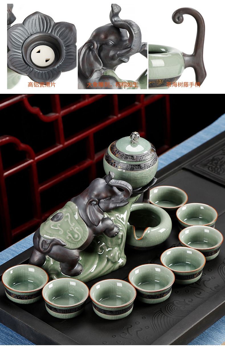 Ceramic creative half automatic kung fu tea sets tea tea ware lazy cup of simple home office