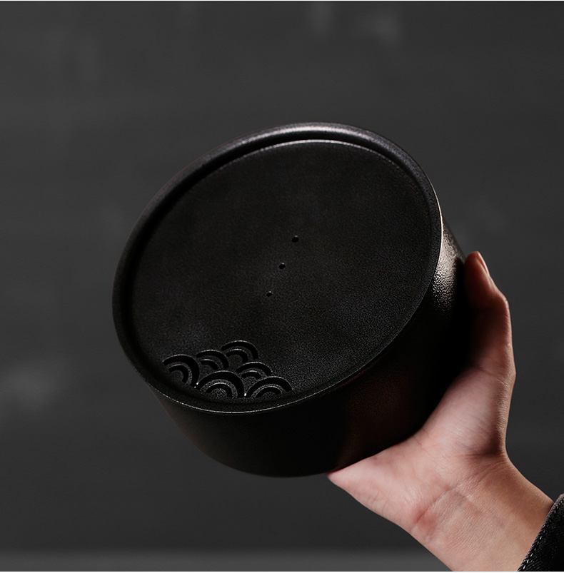 Ceramic mini storage dry plate of small tea tea tray was coarse pottery tea pot adopt tea sea contracted Japanese style restoring ancient ways is small