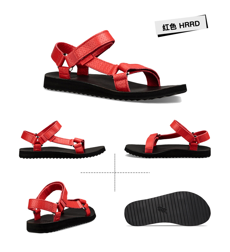 三大户外凉鞋品牌之一 Teva Original Universal 女皮革面平底凉鞋 图12