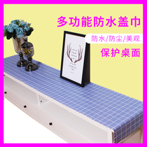 pvc TV cabinet tablecloth dust cover mat waterproof coffee table mat waterproof coffee table mat bedside table TV cabinet cover cloth