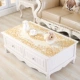 Châu Âu PVC nóng vàng bạc bàn cà phê mat bàn cà phê vải khăn trải bàn chống nóng pad rửa miễn phí giả vải bàn mat placemat khăn trải bàn lớp học