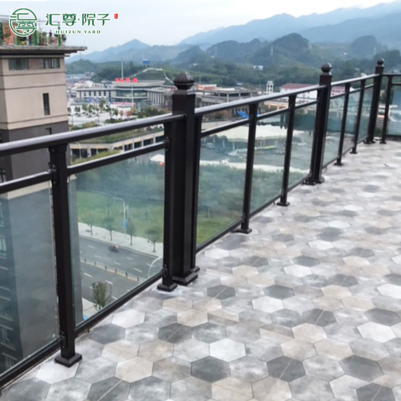Huizhong Balcony Fence Aluminum Alloy Glass Fence Safety Fence Barrier Villa Safety Fence Safety Fence