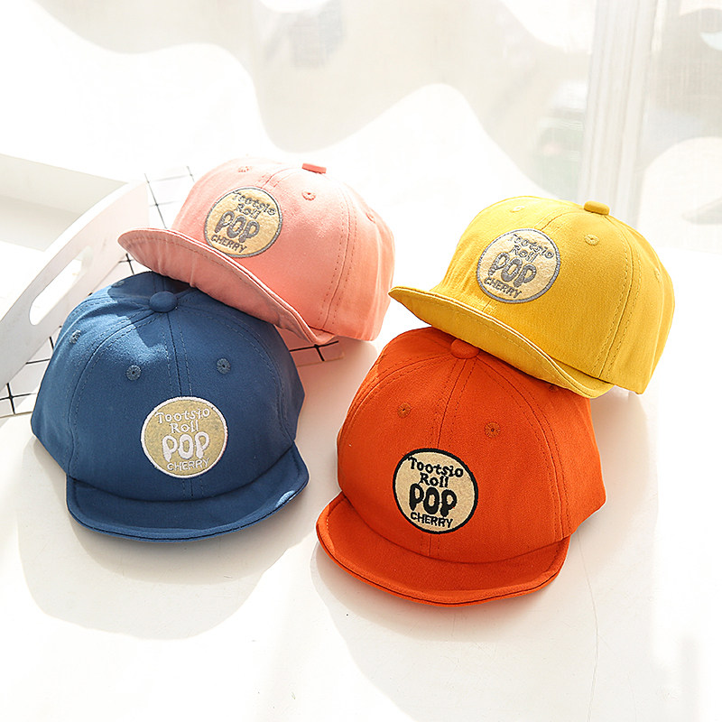 Children's Hat Boy Hat Spring and Autumn Boy Spring and Autumn Girls Duck Tongue Hat Shading Baseball Cap Sun-proof Han