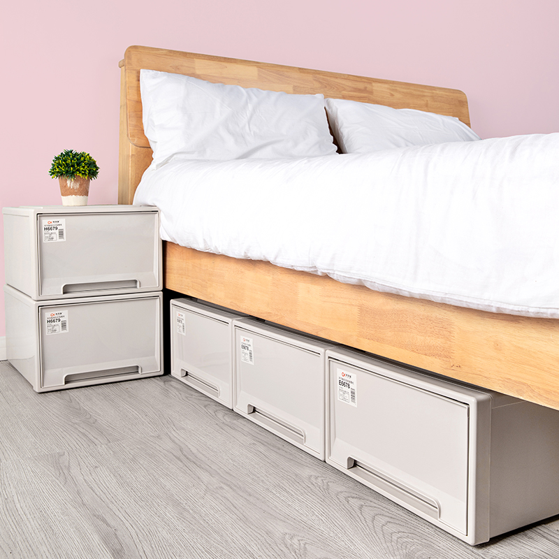 Bed Bottom Containing Box Plastic Real Color Drawer Special Size Bed Under containing box Quilt Clothing storage box Home-Taobao
