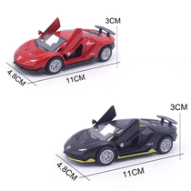 Sports car cake decoration red alloy car model birthday ornaments male god black car dessert table dress plug-in