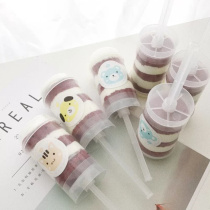 Disposable cake push tube Cake push cup Cake push bucket Birthday baking tools push music