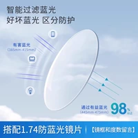 [Производство внутренних брендов крупных производителей] Кадры+1,74 Полюса тонкая защита синего света (0-1200 градусов)